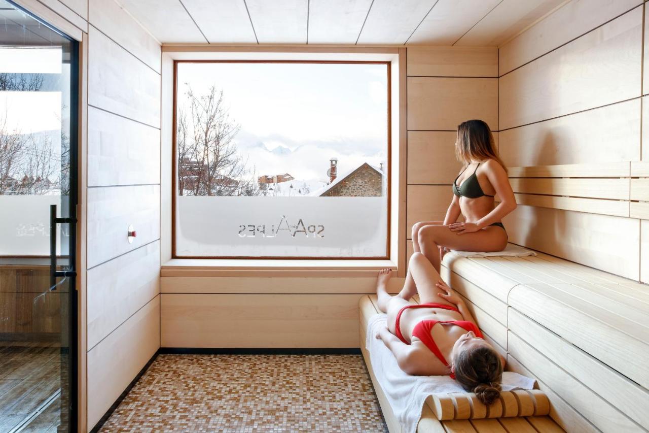 Grandes Rousses Hotel & Spa Alpe d'Huez Luaran gambar A steam room