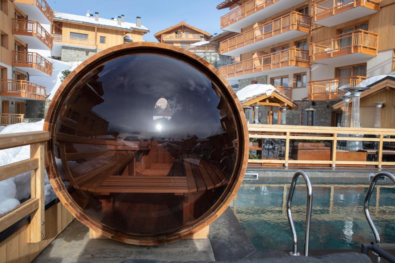 Grandes Rousses Hotel & Spa Alpe d'Huez Luaran gambar A barrel sauna