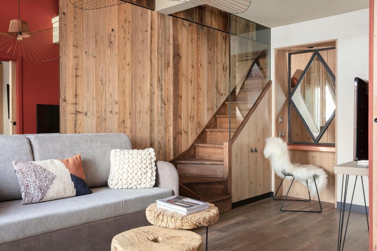 Grandes Rousses Hotel & Spa Alpe d'Huez Luaran gambar Interior of a chalet